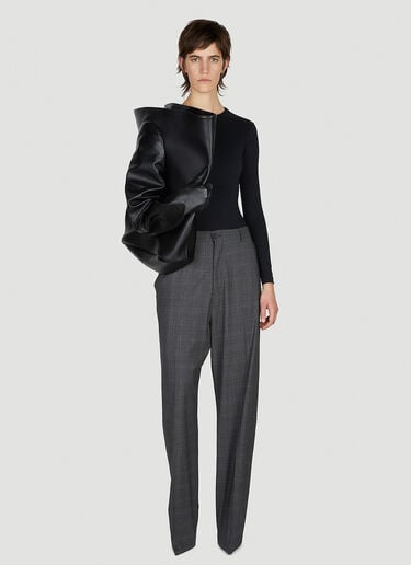 Knife Tailored Heeled Pants Balenciaga Knife Tailored Heeled Pants Grey bal0252043