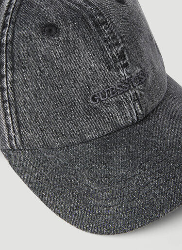 Guess USA 刺绣徽标棒球帽 黑色 gue0152021