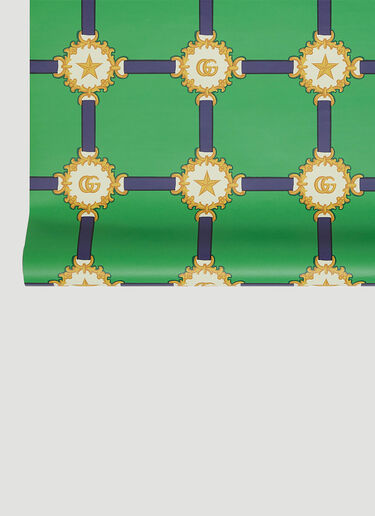 Doubloon Sham Wallpaper Gucci Doubloon Sham Wallpaper Green wps0680050