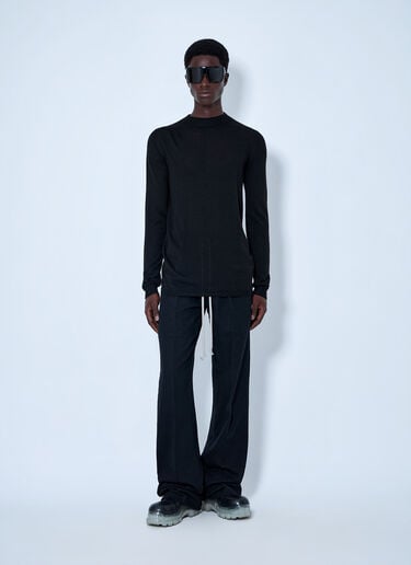 Rick Owens Fine Knit Crewneck Sweater Black ric0165077