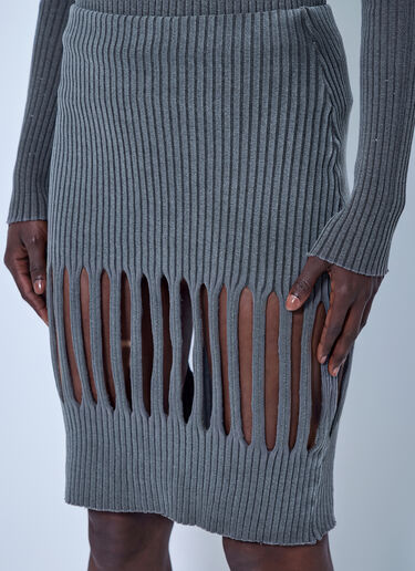 LN-CC® - LUEDER: Landsknecht Rib Skirt - Grey LUEDER Landsknecht Rib Skirt Grey ldr0266005