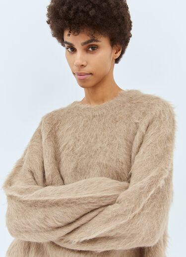 TOTEME Boxy Sweater Beige tot0258012