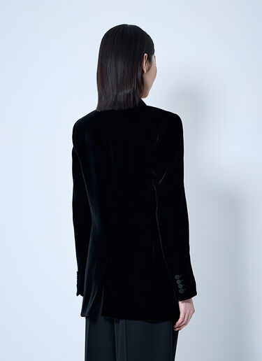 Saint Laurent Velvet Blazer Black sla0259005