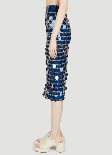 Rabanne Embellished Midi Skirt Navy pac0254011