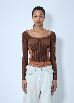 Diesel M-Calai Knit Top White dsl0259001