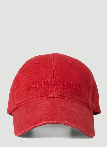 Balenciaga 로고 베이스볼 캡 레드 bal0247104