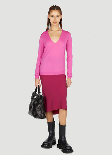 Rick Owens Classic Sweater Pink ric0251036