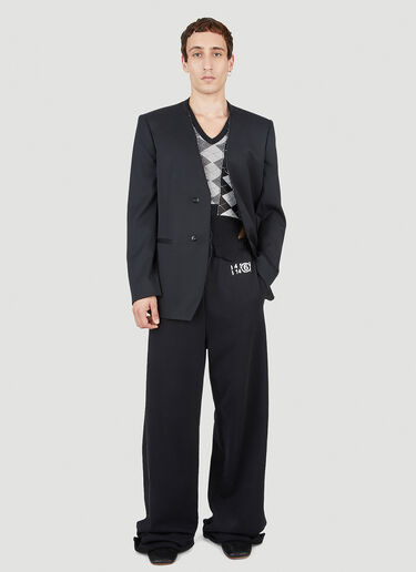 MM6 Maison Margiela Raw Edge Blazer Black mmm0151002