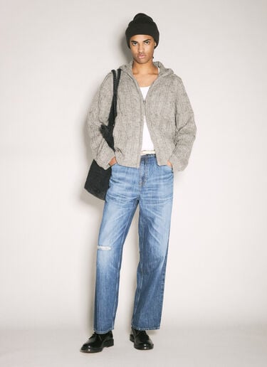 Level Hood Cable Cardigan Our Legacy Level Hood Cable Cardigan Beige our0158011