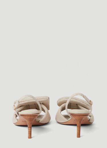 Jacquemus Les Sandals Cuscinu Heels Beige jac0250103