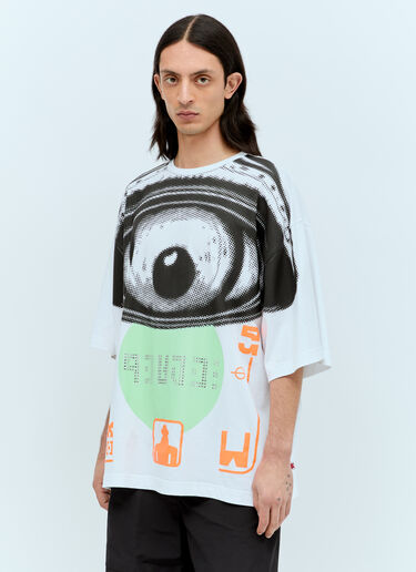 Walter Van Beirendonck Peace 宽大 T 恤 白色 wlt0156016