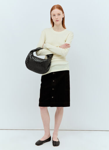 Lemaire Belted Apron Skirt Black lem0256009