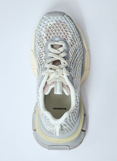 Balenciaga 3XL Fishnet Sneakers White bal0259051