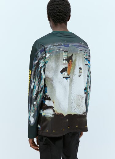 Burberry Swan Print Long Sleeve T-Shirt Multicolour bur0154003