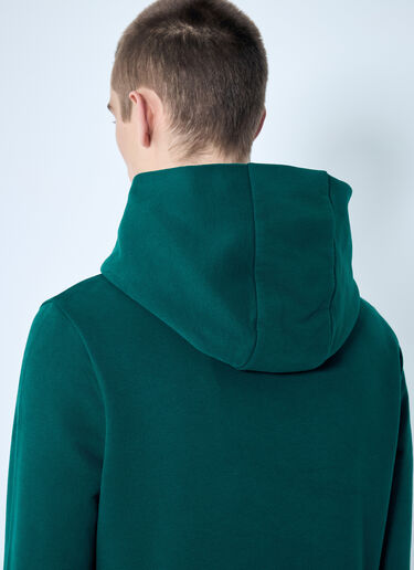 Moncler Logo Patch Hooded Sweatshirt Green mon0159005
