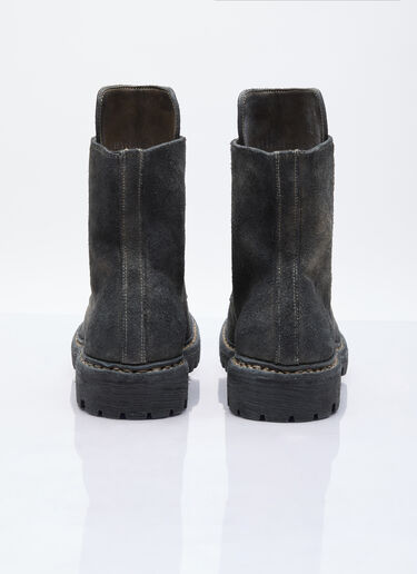 UNDERCOVER x Nonnative Zip-Up Suede Boots Black unn0155008