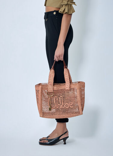 Chloé Summer Banana Tote Bag Beige chl0264043