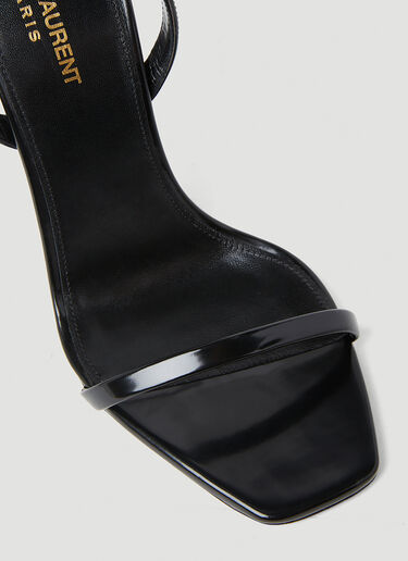 Saint Laurent Opyum Slingback High Heel Sandals Black sla0253055