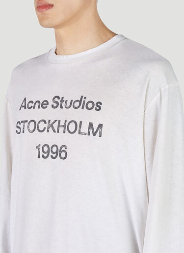 Acne Studios 1996 프린트 티셔츠 화이트 acn0352008