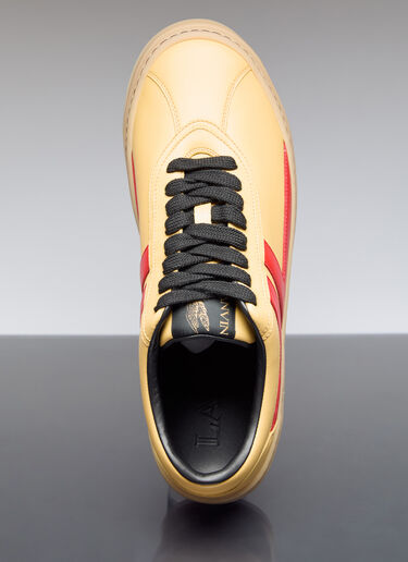 Lanvin x Future Cash Leather Sneakers Yellow lvf0157011
