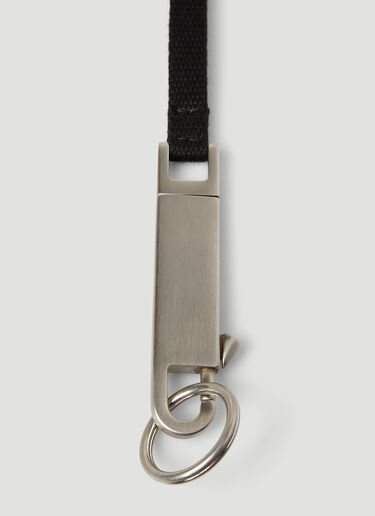 Rick Owens Neck Hook Keychain Silver ric0145043