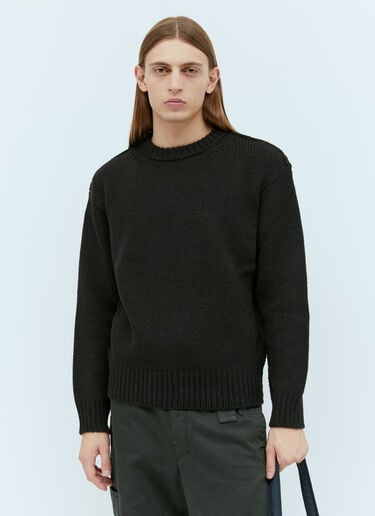 Lemaire Boxy Knit Sweater Black lem0154009