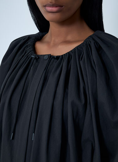 Gathered Parachute Coat TOTEME Gathered Parachute Coat Black tot0262024