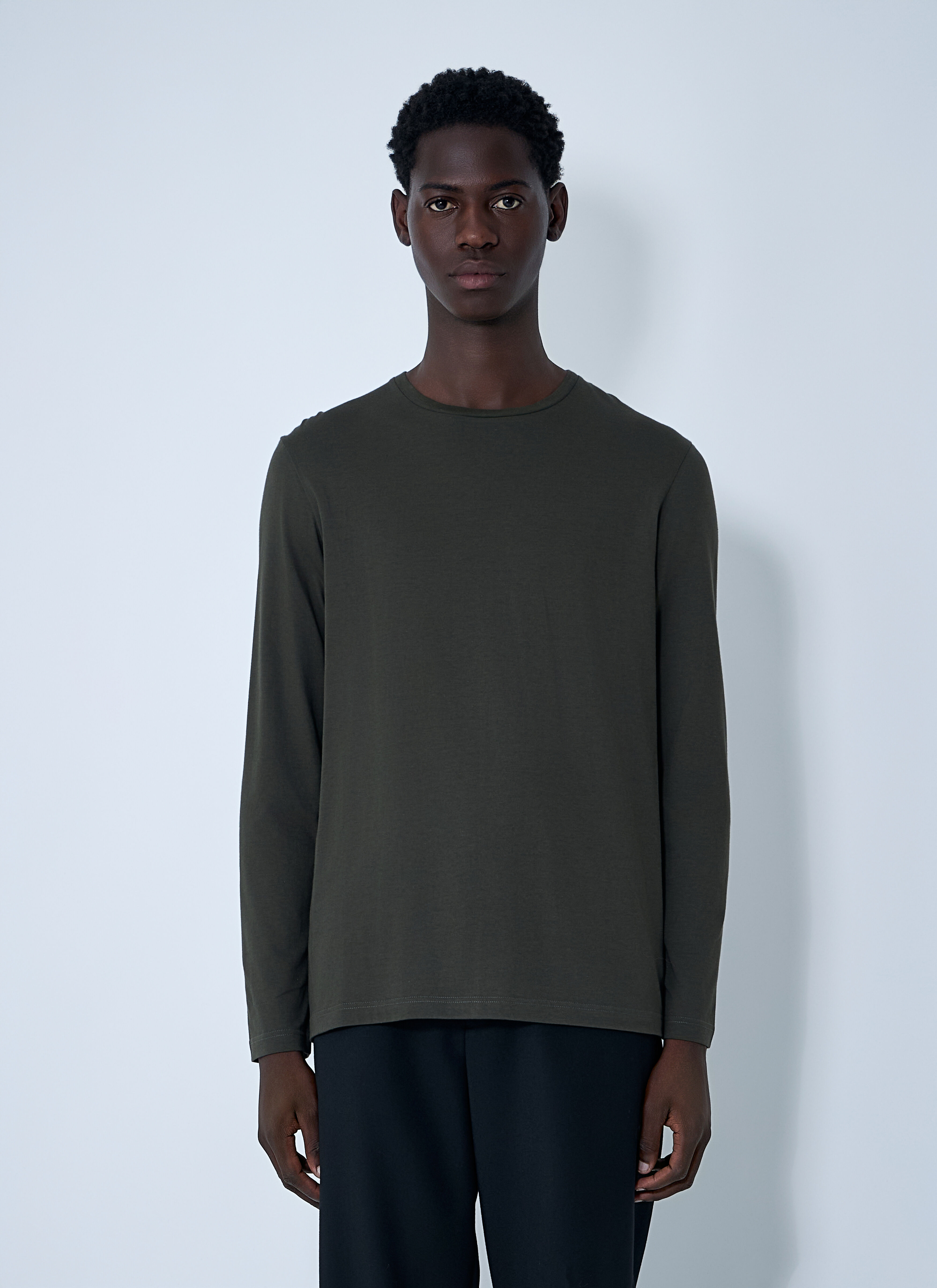 The Row Men's' Leon Long Sleeve T-Shirt in Grey | LN-CC®