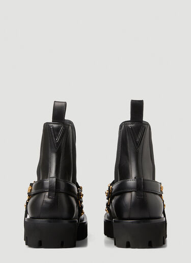La Medusa Plaque Chelsea Boots Versace La Medusa Plaque Chelsea Boots Black ver0149048
