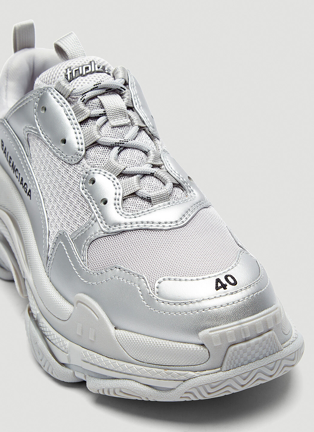 Balenciaga outlet sneakers silver