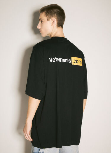 Vetements XXX Logo T-Shirt Black vet0158004