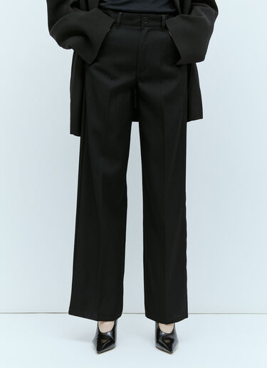 Jil Sander Wool Pants Black jil0255023