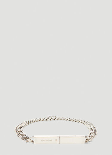 Logo Engraved Bracelet Bottega Veneta Logo Engraved Bracelet Silver bov0151070