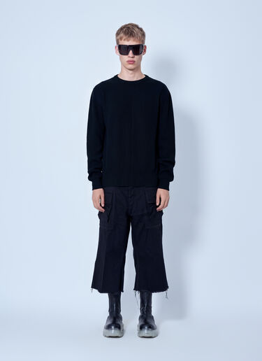 Rick Owens 渔夫圆领毛衣 黑色 ric0165038