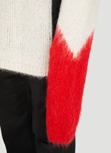 424 Colour Block Jumper White ftf0150002