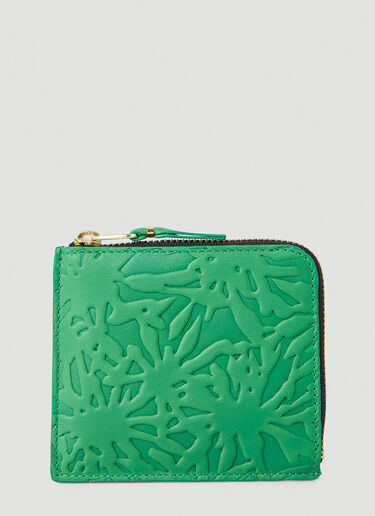 Comme Des Garcons Wallet Embossed Forest Wallet Green cdw0348001