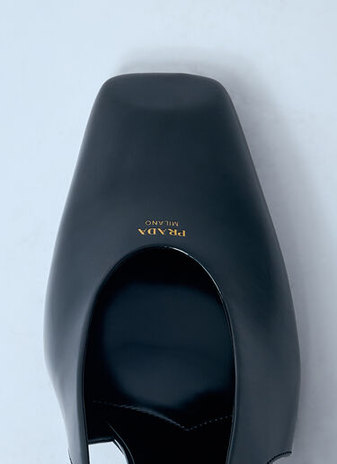 Prada Decolette Leather Heels Black pra0259004