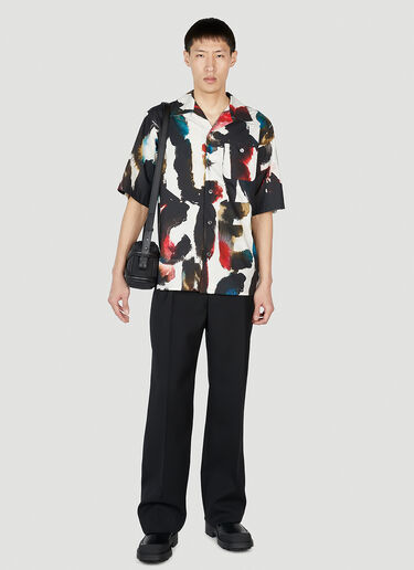 Alexander McQueen Watercolour Hawaiian Shirt Multicolour amq0151026