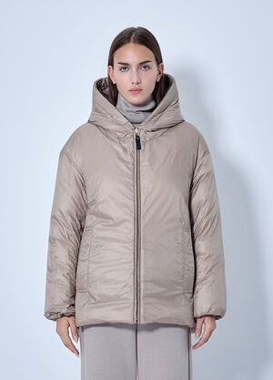 Max Mara Reversible Cashmere Puffer Jacket Beige max0266154
