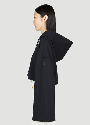 Moncler x Alicia Keys 크롭 후드 스웨트셔츠 블랙 mak0251013