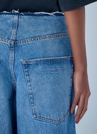 Alexander Wang Wide-Leg Denim Jeans Blue awg0263029