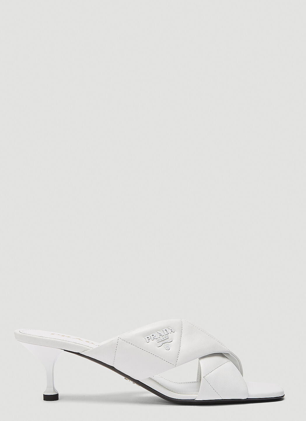 Prada white hotsell mules