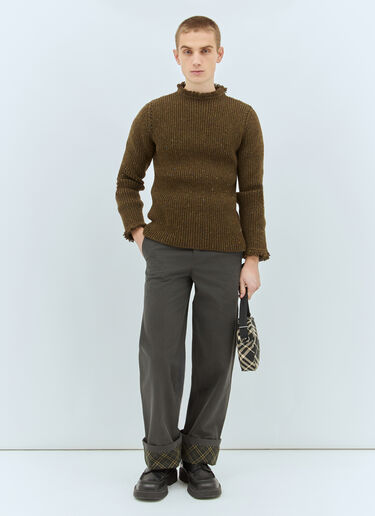 Burberry コットンカーペンターパンツ グレー bur0158002