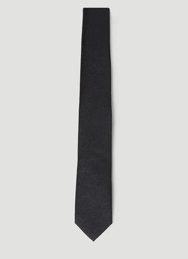 Dolce & Gabbana 斜纹领带 黑色 dol0252025
