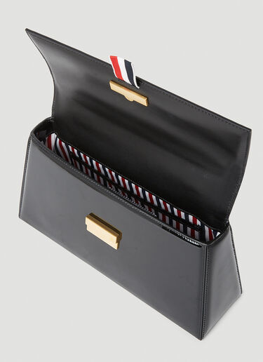 Trapaze Top Handle Clutch Bag Thom Browne Trapaze Top Handle Clutch Bag Black thb0251017