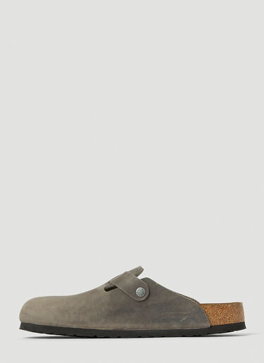 Birkenstock Boston Oiled Leather Mules Black brk0150010
