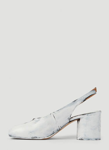 Maison Margiela Tabi Slingback Shoes White mla0245023