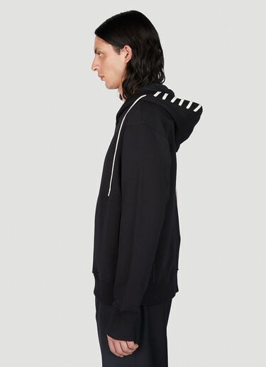 Laced Hooded Sweatshirt Craig Green Laced Hooded Sweatshirt Black cgr0152005