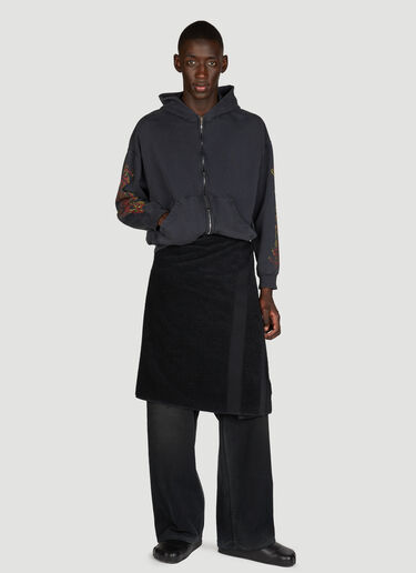 Balenciaga Towel Skirt Black bal0355001