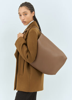 The Row Large N/S Park Tote Bag Khaki row0257024
